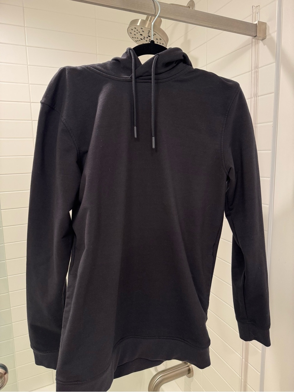 Cuts Black Hooded Men's Sweatshirt